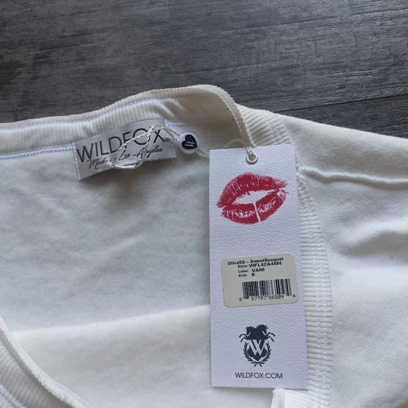 WILDFOX 💋 Sweet Bouquet Sommers Sweater Fleece Sweatshirt - Picture 4 of 6